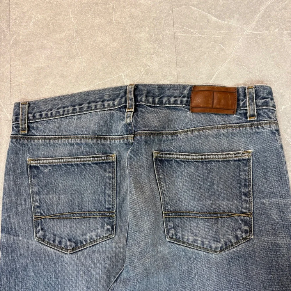 Tommy Hilfiger Mens Straight Leg Denim Jeans Blue Medium Wash 36x30 3487